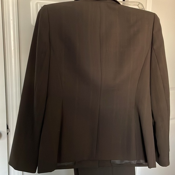 Evan-Picone Pants Suit Women Size 6P Subtle Brown Plaid Career Professional - Picture 9 of 15